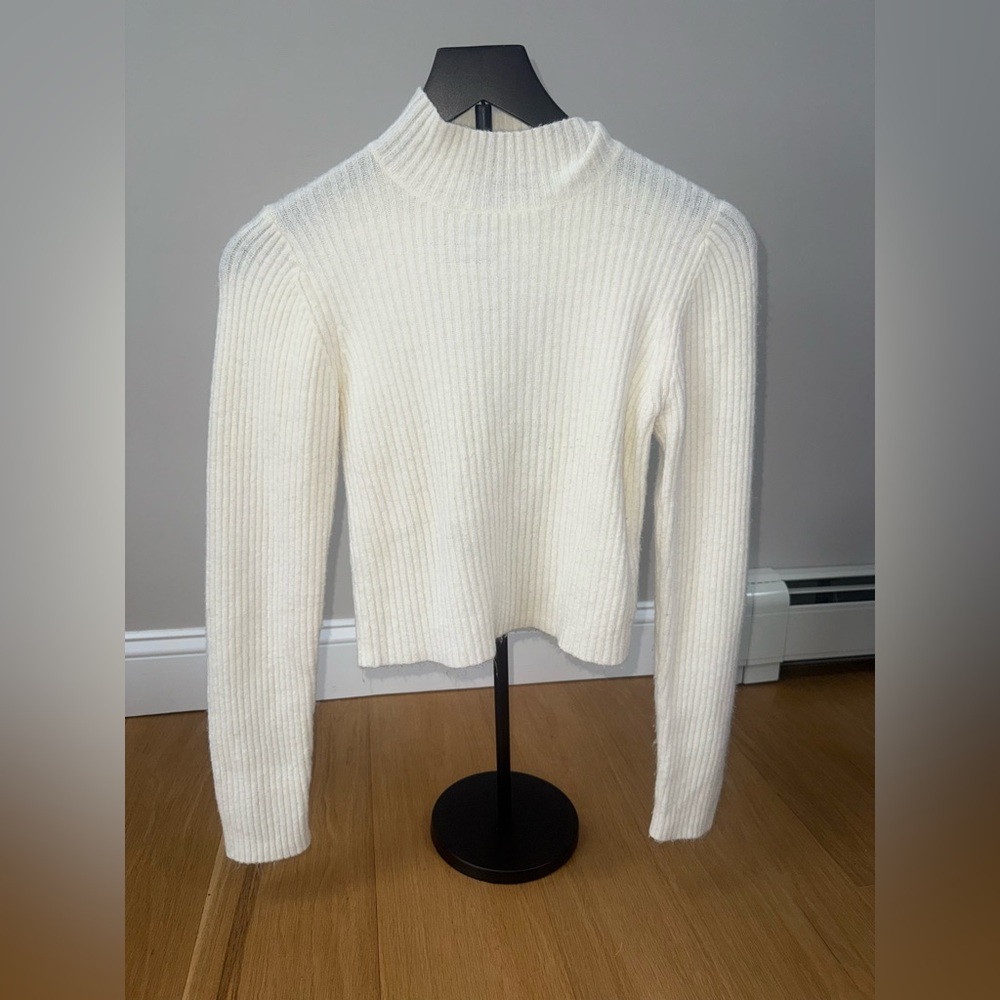 Windsor Cream Ribbed Knit Top - Picture 3 of 7